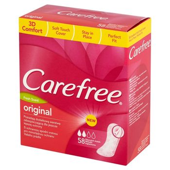 Carefree Original Fresh Scent Wkładki higieniczne 58 sztuk