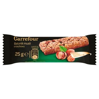 Carrefour Batonik musli orzechowy 25 g