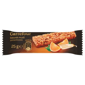 Carrefour Batonik musli pomarańczowy 25 g
