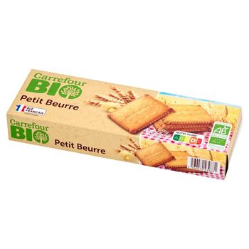 Carrefour Bio Herbatniki maślane Petit Beurre 167 g