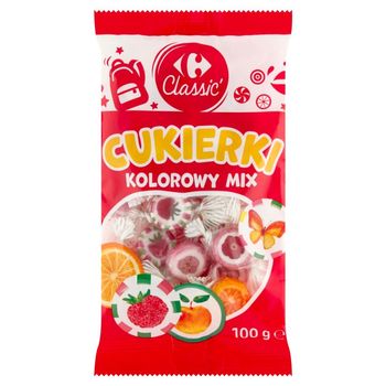 Carrefour Classic Cukierki kolorowy mix 100 g