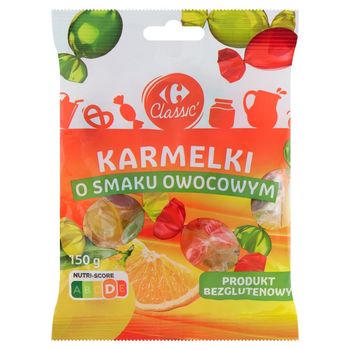 Carrefour Classic Karmelki o smaku owocowym 150 g