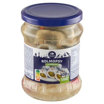 Carrefour Classic Rolmopsy z ogórkiem w zalewie octowej 400 g