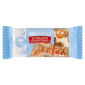 Carrefour Classic Sezamki w polewie jogurtowej 40 g