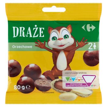 Carrefour Draże orzechowe 80 g