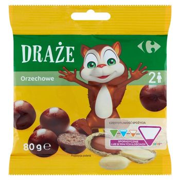 Carrefour Draże orzechowe 80 g