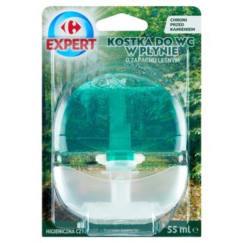 Carrefour Expert Kostka do WC w płynie o zapachu leśnym 55 ml