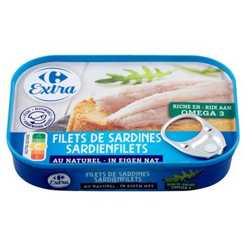 Carrefour Extra Filety z sardynek 100 g