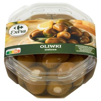 Carrefour Extra Oliwki zielone nadziewane serem twarogowym 250 g