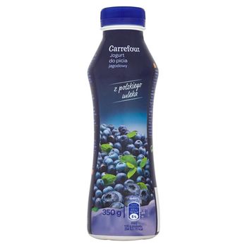 Carrefour Jogurt do picia jagodowy 350 g