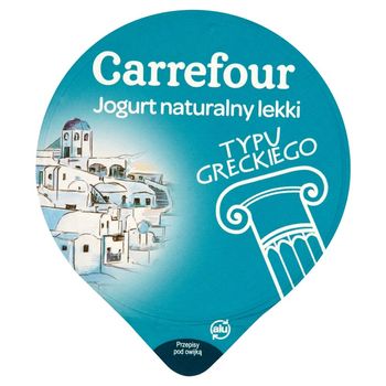 Carrefour Jogurt typu greckiego naturalny lekki 340 g