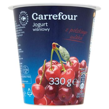 Carrefour Jogurt wiśniowy 330 g