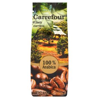 Carrefour Kawa ziarnista 100% Arabica 250 g