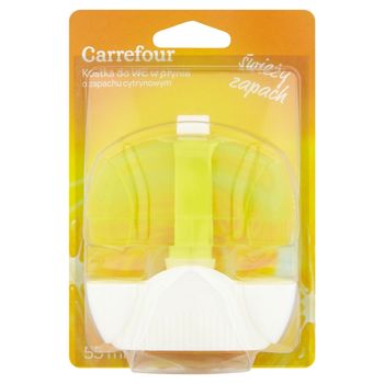 Carrefour Kostka do WC w płynie o zapachu cytrynowym 55 ml