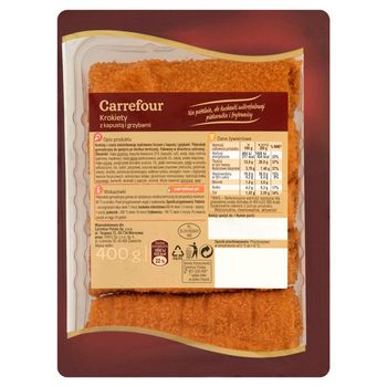 Carrefour Krokiety z kapustą i grzybami 400 g