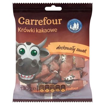 Carrefour Krówki kakaowe 130 g