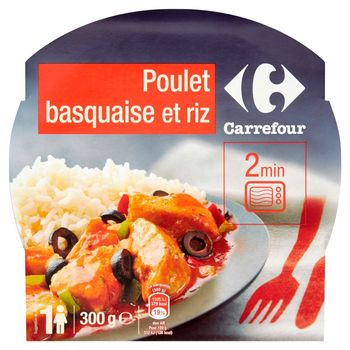 Carrefour Kurczak po baskijsku z ryżem 300 g