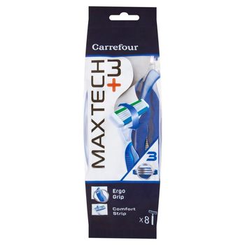 Carrefour Maxtech 3+ Maszynka do golenia męska 8 sztuk