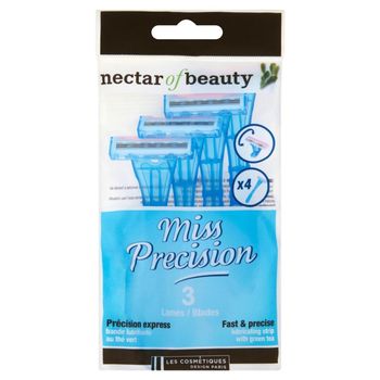 Carrefour Miss Precision Jednorazowe maszynki do golenia z 3 ostrzami 4 sztuki
