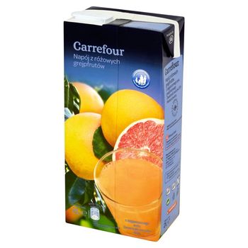 Carrefour Napój z różowych grejpfrutów 2 l