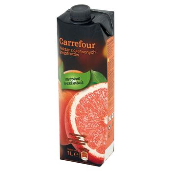 Carrefour Nektar z czerwonych grejpfrutów 1 l