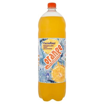 Carrefour Orange Napój gazowany o smaku pomarańczowym 2 l