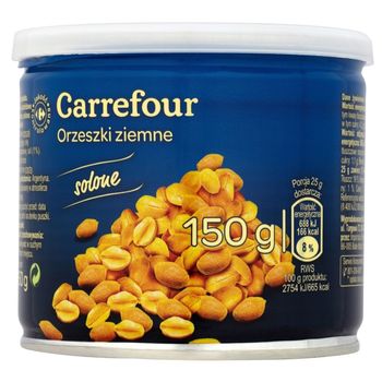 Carrefour Orzeszki ziemne solone 150 g
