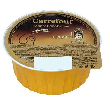 Carrefour Pasztet drobiowy wątrobowy 131 g