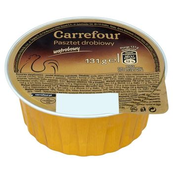 Carrefour Pasztet drobiowy wątrobowy 131 g