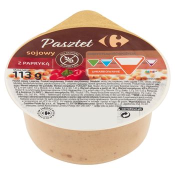 Carrefour Pasztet sojowy z papryką 113 g
