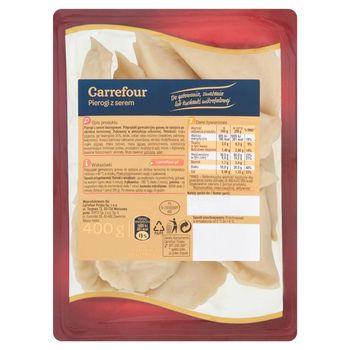 Carrefour Pierogi z serem 400 g