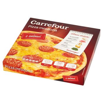 Carrefour Pizza mrożona z salami 350 g