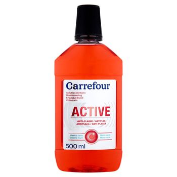 Carrefour Płyn do płukania ust Active z zieloną miętą 500 ml