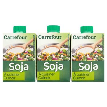 Carrefour Produkt sojowy do zastosowania jako dodatek do potraw 3 x 20 cl