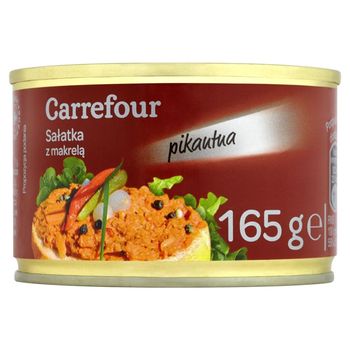 Carrefour Sałatka z makrelą pikantna 165 g