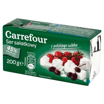 Carrefour Ser sałatkowy 45% tłuszczu w suchej masie 200 g