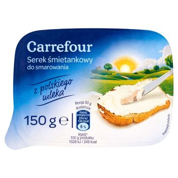 Carrefour Serek śmietankowy do smarowania 150 g