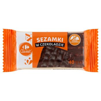 Carrefour Sezamki w czekoladzie 40 g