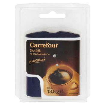 Carrefour Słodzik na bazie aspartamu w tabletkach 13,5 g (300 sztuk)