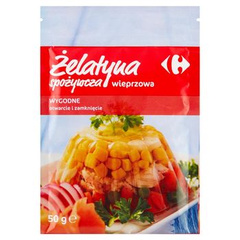 Carrefour Żelatyna spożywcza wieprzowa 50 g