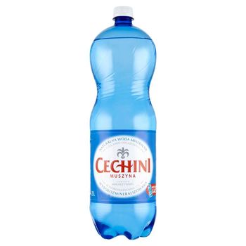 Cechini Muszyna Naturalna woda mineralna wysokomineralizowana wysokonasycona CO₂ 2 l