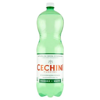 Cechini Muszyna Naturalna woda mineralna wysokozmineralizowana średnionasycona CO₂ 2 l