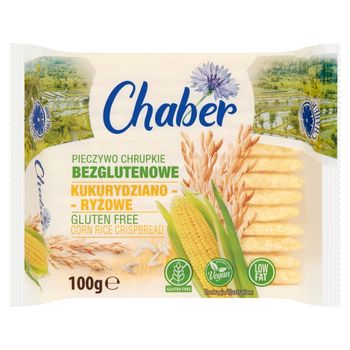 Chaber Pieczywo chrupkie bezglutenowe kukurydziano-ryżowe 100 g
