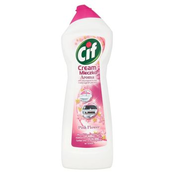 Cif Cream Aroma Pink Flower z mikrogranulkami Mleczko do czyszczenia 700 ml