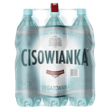 Cisowianka Naturalna woda mineralna niegazowana niskosodowa 6 x 1,5 l