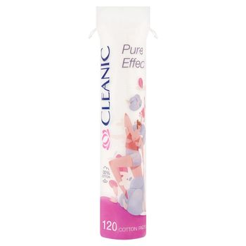 Cleanic Pure Effect Płatki kosmetyczne 120 sztuk