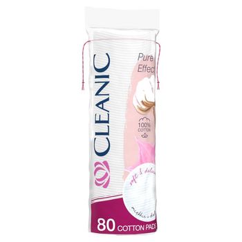 Cleanic Pure Effect Płatki kosmetyczne 80 sztuk