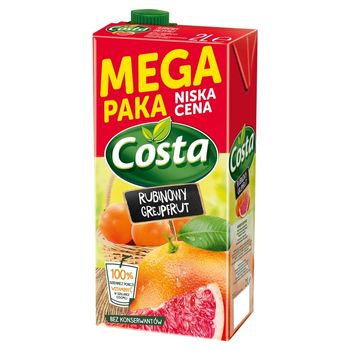 Costa Napój rubinowy grejpfrut 2 l