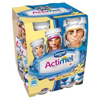 Danone Actimel Wanilia Napój mleczny 400 g (4 sztuki)
