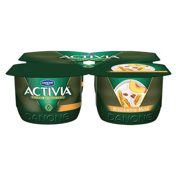 Danone Activia Brzoskwinia musli Jogurt 480 g (4 sztuki)